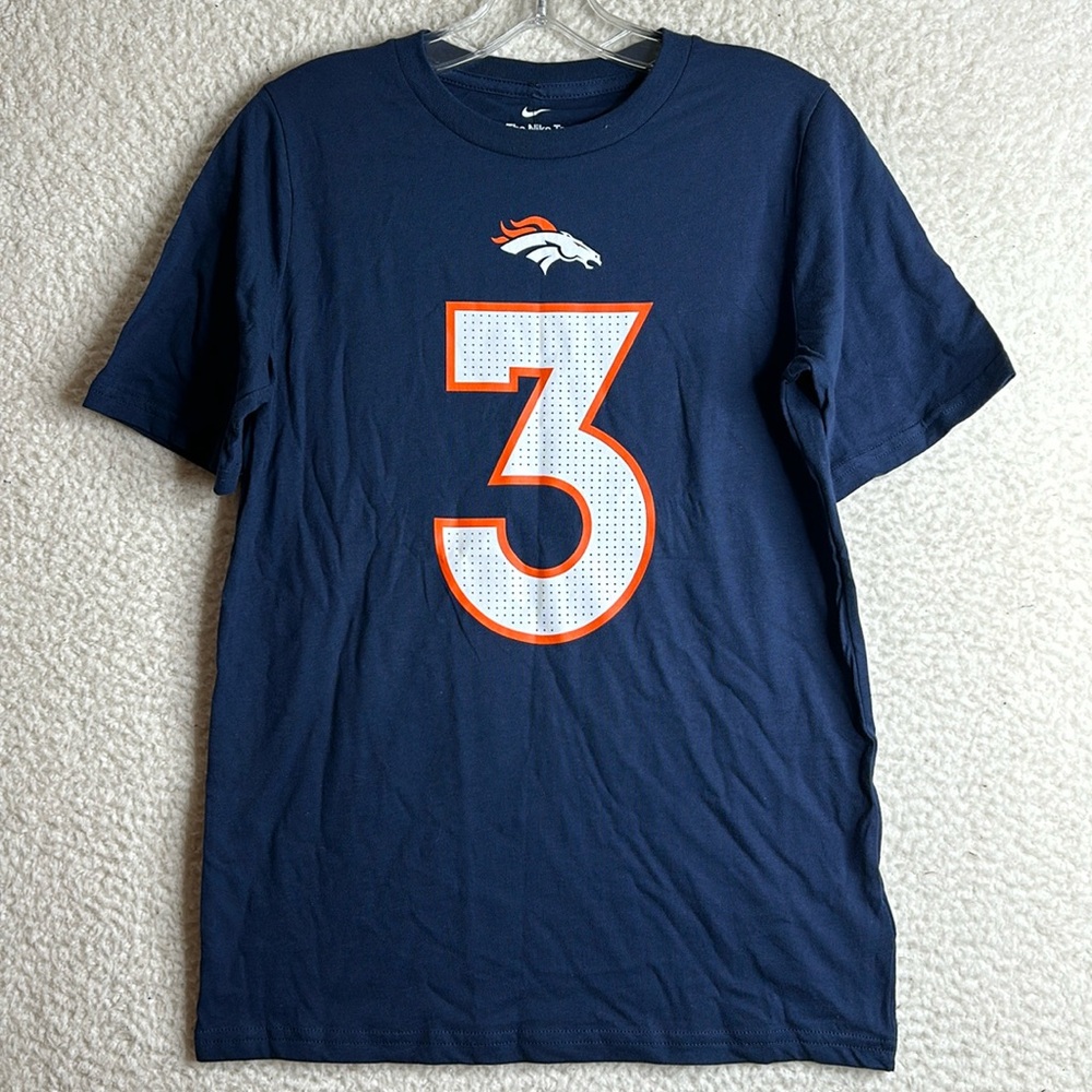 NWT NFL Nike Denver Broncos Wilson T Shirt Size Youth M